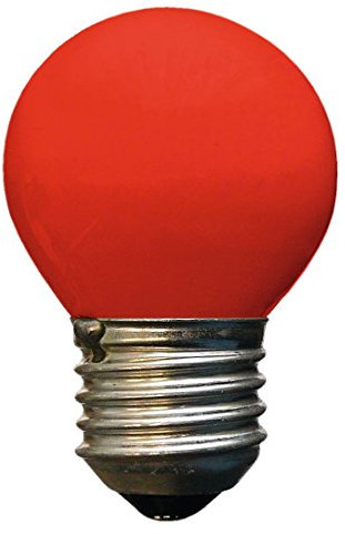 Glühlampe Tropfenform E27 240V 15W rot Maße: Ø45 x 77mm VPE: 100