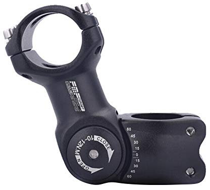 Sue-Supply Fahrräder Vorbauten Verstellbarer Vorbau Ahead MTB Mountainbikes Rennräder Radsport Fahrradteile Aluminiumlegierung, Schwarz