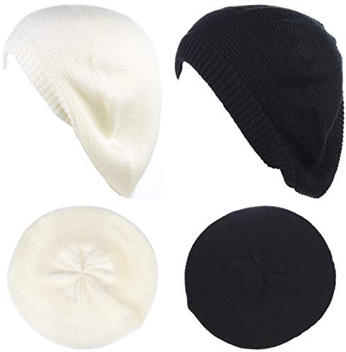 BYOS Beanie-Mütze im französischen Stil, leicht, weich, lässig, gestrickt - - Einheitsgröße