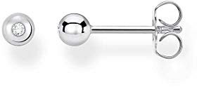 Thomas Sabo Einzel Ohrstecker weißer Stein silber 925 Sterling Silber H2130-051-14
