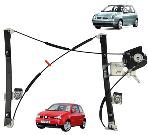 STARKIT PERFORMANCE Fensterheber passend für Seat Arosa und Lupo (1997-2005) VORNE LINKS (Fahrerseite) 6X0959802B, 6X0837461A, 6X0837461C