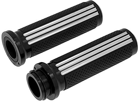 HDBUBALUS 2,5 cm elektronische Gasgriffe, Defiance Lenkergriffe, 25 mm Handgriffe passend für Harley Touring Street Glide Road King Road Glide Electra Glide 2008–2021