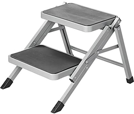 APT Doppeltrittstufe faltbar bis 150KG, gummierte Stufen, Einstieghilfe Wohnwagen