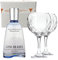 Gin Mare Premium Mediterranean Gin 42,7% Vol. 70 cl - Due Bicchieri In Vetro Borgonovo 620 ml