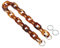 Xiazw 58 cm Einstellbare Acryl Kette Taschenkette Geldbörsen Riemen Schultergurt Taschengurt Ersatz Dekoration für Taschen Handtaschen (Bernstein)