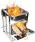 Poêle de Tente pour Le Camping, Portable Poêle à Bois, Mini Pliable Rechaud Bois avec Sac de Rangement, Chauffage de Tente Camping pour la Cuisine en Plein Air, Pique-niques