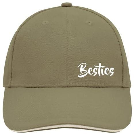 Huuraa Basecap Bestie Besty Geschenk Olive/Beige Bestie Accessoire