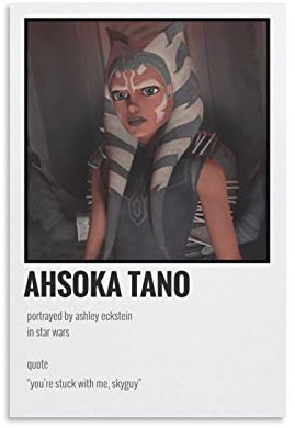 Ahsoka Tano Poster Poster Dekorative Malerei Leinwand Wandkunst Wohnzimmer Poster Schlafzimmer Malerei, Leinwand Kunst Poster Und Wandkunst Bilddruck Moderne Familienzimmer Dekor 12x18inch(30x45cm)