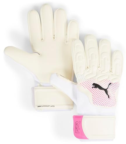 PUMA Future Match NC, Unisex-Erwachsene Torwarthandschuhe, PUMA White-Poison Pink-PUMA Black, 7-041926