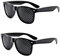 KOMUNJ Lot de 2 paires de lunettes perforées pour homme et femme - Légères et confortables - Noir, Noir