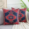 Kissenbezug 40 x 40 Boho Sofakissen Türkischer Dekokissen Kissenhülle Stammes Antike Marokkanische Leinen Kissenbezüge für Sofa, Couch, Schlafzimmer, Outdoor, Büro, Auto, 2er-Set