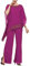 3 piezas con cuentas madre de la novia pantalones trajes de gasa boda invitada traje formal vestido de noche, fucsia, 52
