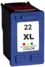 Weltdruck – kompatibel HP22XL 22XL Farbe wiederaufbereitete Tintenpatronen für HP F370, D1360, F2180, PSC 1402#22XL#C9352CE