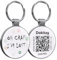 Dokitag QR-Code Haustier-ID-Tag, Hundemarke, QR-Code-Hundemarke, Haustier-Online-Profil – Scannen Sie QR empfangen Sie sofortige Haustierstandort-Benachrichtigung, E-Mail, leichte Zinklegierung