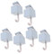 NEECS Ganci appendiabiti in ABS senza tracce da 8 pezzi (Colore: As Shownx3pcs, Dimensioni: 8X5CMx3pcs)