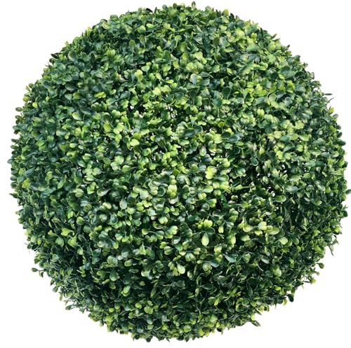 MHUQIA Artificial Topiary Balls 36cm, Boxwood Spheres Decorative Balls, Artificial Plant Topiary Balls For The Front Door, Artificial Boxwood Balls For Outdoor Decor, Porch, Wedding