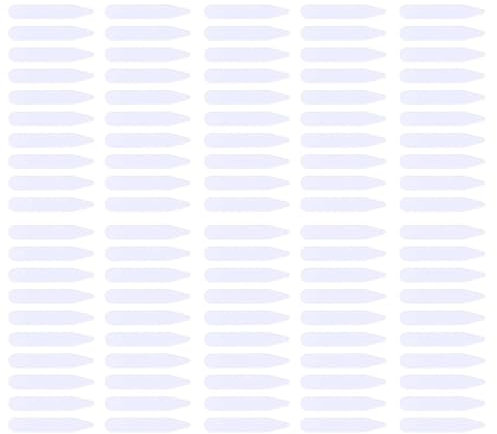 LYITZW 100 Stück Kragenstäbchen Kragenstäbchen Kragenstäbchen Kragenstäbchen Kragenstäbchen für Herren Hemden,Transparent Kragenstäbchen