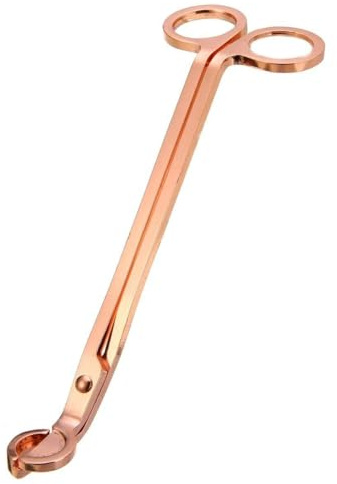 Ninoclar Wick Trimmer Wick Clipper Wick Cutter Wick Scissor Scented Candles Lovers, Wick Stainless Steel Trimmer Oil Lamp Candle Accessories Trimmer Scissors Cutter (rose gold)
