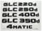 INPETS Matt Black 3D Buchstaben Embleme Abzeichen Emblem Fit for Mercedes Benz X253 C253 GLC20. 0d GLC22. 0d GLC25. 0d GLC30. 0d GLC32. 0d 4matic CDI CGI. (Size : GLC 200d)