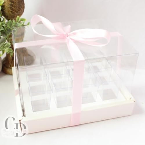 Chaney Depot LLC 5 x Dessert-Shooter quadratische Tassen-Transportboxen