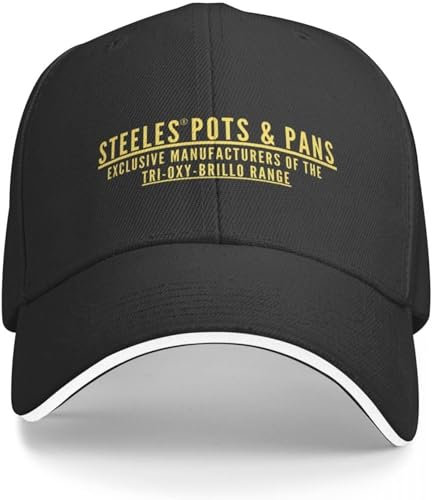 Baseballkappe Snapback Sonnenhut Steeles Töpfe und Pfannen Exklusive Hersteller der Tri-Oxy-Brillo-Reihe Belinda BlinkedCap Baseball Cap Trucker Hats Hip Hop Geburtstagsgeschenk