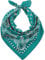 HEVIBK Bandana Damen Herren,Nickitücher Kopftuch Halstuch Männer, Unisex Tuch Bindetuch (Türkis)