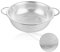 ASelected Stainless Steel Colander 22CM,Micro-Perforated Metal Colander With Handle,Heavy Duty&Healthy Kitchen Strainer For Washing Draining Pasta,Rice,Vegetable,Fruit,Noodle,Spaghetti,Dishwasher Safe