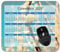 YENDOSTEEN Calendar 2025 Year Mouse Pad,Butterfly Colorful Blue DrawingCustom Gaming Mouse Pads with Designs