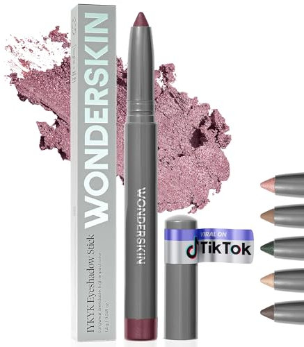 Wonderskin IYKYK Lidschattenstift – Langanhaltender Lidschattenstifte, wischfester und wasserfester schimmernder Lidschattenstift mit integriertem Anspitzer (Vixen)