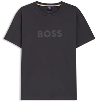 BOSS Mens HBW Logo T-Shirt Printed Short Sleeve Lifestyle Dark Grey XXL