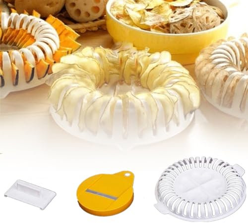 Kartoffelchip-Maker für Mikrowelle, Kartoffelchips, Backblech, DIY-Snack, Lebensmittelregal, Küchenutensilien, Ess- und Bar-Backblech-Organizer (1 Stück)