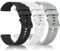 Meliya Correas para Huawei Watch GT 2 46mm Mujer Hombre,3Piezas 22mm Pulsera Silicona para Huawei Watch GT 3/GT 3 Pro 46mm/GT 4 46mm/GT 2 Pro/GT 2e/GT Sport/Active/Elegant(Negro/Blanco/Gris)