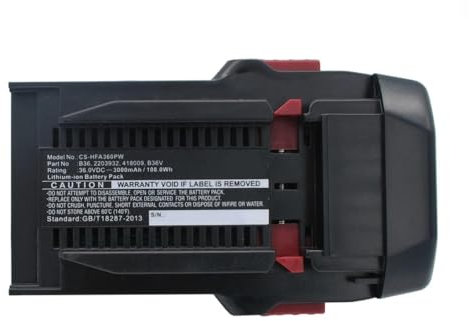 Batterie d'outils électriques 36 V/3000/4000 mAh B36, 2203932, 418009, B36V pour HILTI TE6-A36, TE6-A Li, WSR36-A, TE6A36