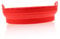 PEPLAYTAL Air Fryer Silicone Liner Non-Stick Baking Pad Handle Reusable Easy to Clean Red Xxcm