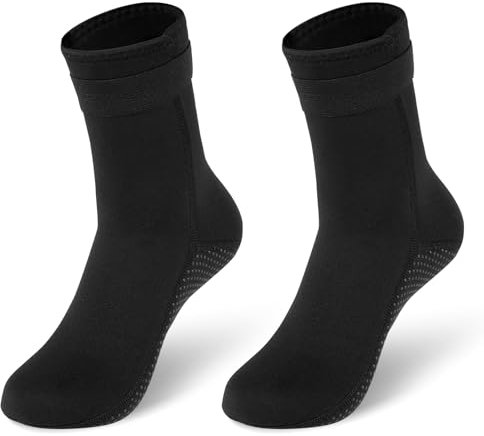 ZMDMAH Calzini in neoprene, 3 mm, per snorkeling, surf, vela, sport acquatici, taglia 44-45