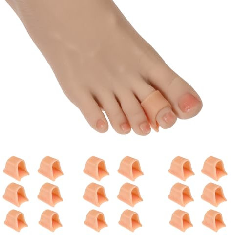 18 Pack Hammertoe Corrector for Women,3 Sizes Hammer Toe Straightener Corrector,Silicone Toe Straightener for Curled Toes,Overlapping Toes,Crooked,Toe Corrector for Men