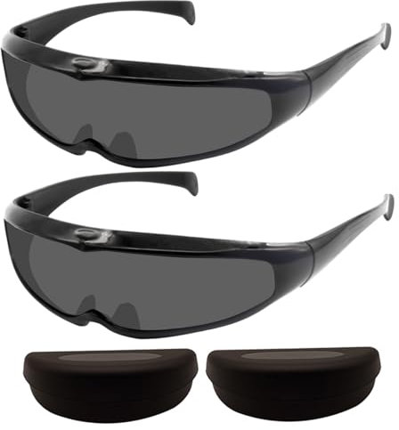 Yeory 2pcs -Schweißbrillen, automatische Verdunkelung Sonnenfinsternisse, Nicht -Slip -Schutzschweißgläser mit Gehäuse, Schweißgeräte