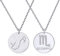 ChicSilver Scorpion Kette Damen Sternzeichen Anhänger 925 Silber Damen Kette Horoskop Anhänger