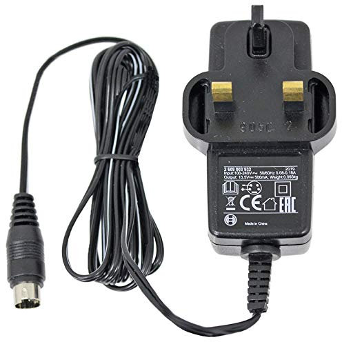 SPARES2GO Battery Charger Cable UK Plug for Bosch Cordless Reciprocating Saw KEO 10.8 LI