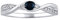 SILVEGO Damen Ring aus 925 Sterling Silber mit echtem Saphir