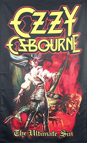 Ozzy Osbourne Flagge Fahne The Ultimate SIN POSTERFLAGGE Poster Flag Stoff