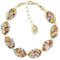 Venetiaurum - Bracelet femme avec perles en verre original de Murano et argent 925 - Fabriqué en Italie certifié, n, Argent sterling, Verre de Murano