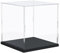Nynelly Vitrine Acrylique Transparente pour Collection Figurine, Assembler Boîte Présentoir Rangement De Vitrine Antipoussière pour Action Pop Figures Jouets De Collection, 15x15x15cm,Noir