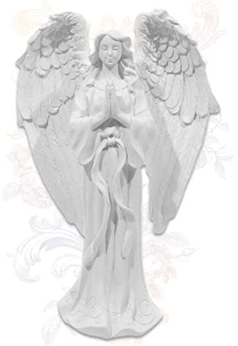 mtb more energy Deko Engel ''Faith'' - Engelsfigur Schutzengel Angel - Höhe 17 cm - Dekoration Figur Glaube Hoffnung Liebe