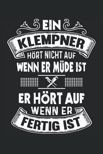 Klempner Notizbuch (liniert) Heizung Sanitär Installateur