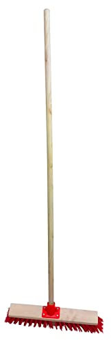 Straßenbesen Besen mit 120 cm Holzstiel Gartenbesen Holzbesen Kehrbesen Holz Industriebesen (60 cm)