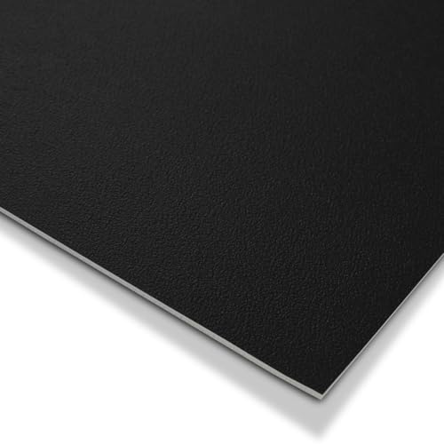 KARAT Revêtement de Sol CV Expotop - Sol en PVC - Antidérapant et Facile d'entretien - Moquette de Sol en PVC pour Cuisine Salon Couloir Salle de Bain - sans phtalates (200 x 100 cm, Noir)