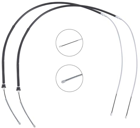 RIDEX 124C1726 Seilzug Feststellbremse Handbremsseile Hinten Links Rechts Kompatibel mit VW up! Schrägheck 121, 122, BL1, BL2 1S0609721C 1S0609721E