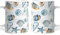 Caribu design Set Tazze Colazione Estate a Tema Mare con Pesci Coralli Conchiglie Stella Marina e Cavalluccio Marino Mug Caffè Tè in Ceramica (4)
