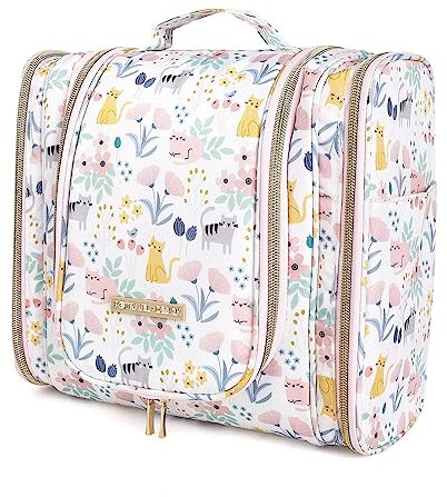 Lychii Kulturbeutel zum Aufhängen, Reise Kosmetiktasche, Groß Wasserdicht Waschbeutel Makeup Tasche für Frauen & Mädchen - Cat